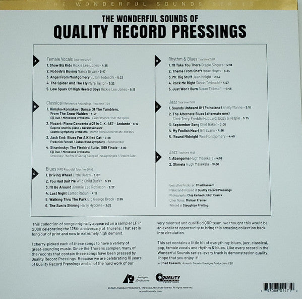 The Wonderful Sounds Of Quality Record Pressings