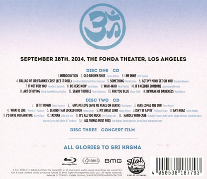 George Fest A Night To Celebrate The Music Of George Harrison 2cd+bluray