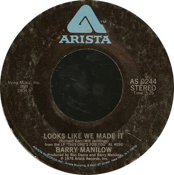 Looks Like We Made It / 		New York City Rhythm