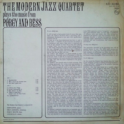 Plays The Music From Porgy And Bess