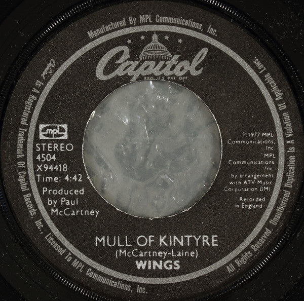Mull Of Kintyre / Girls School