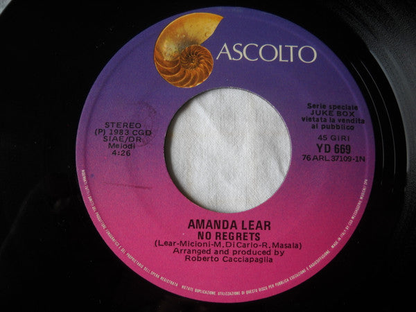 No Regrets / Cosa Dici Di Me