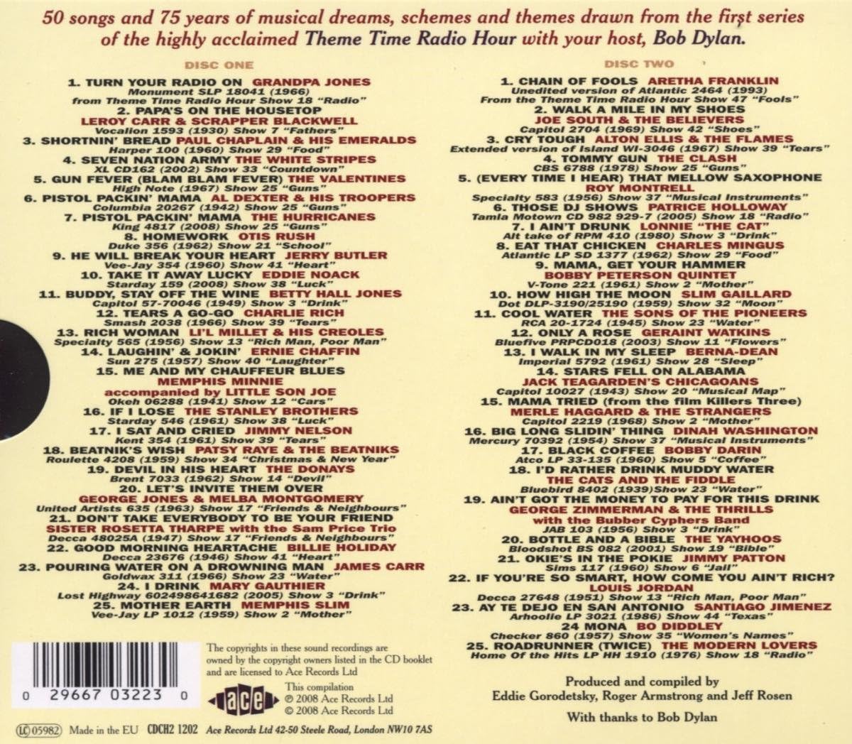 Theme Time Radio Hour With Your Host Bob Dylan