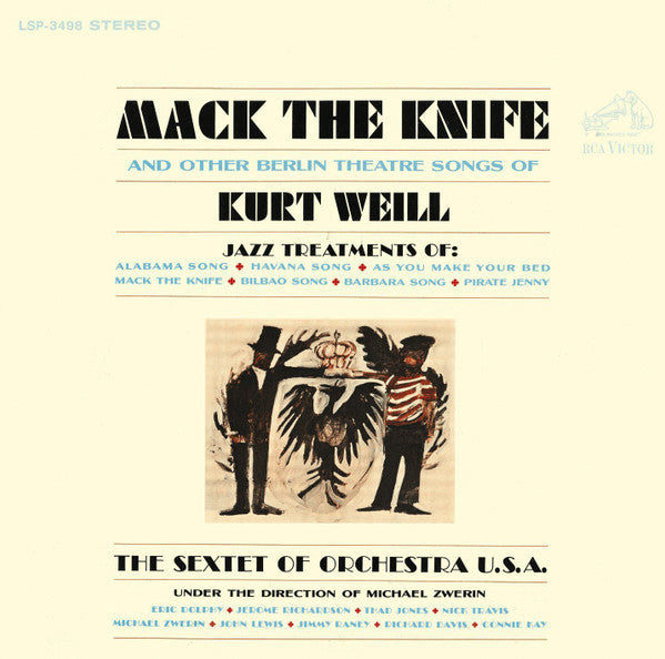 Mack The Knife And Other Berlin Theatre Songs Of Kurt Weill