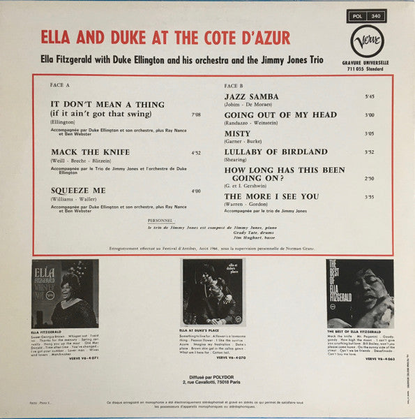Ella And Duke At The Cote D'Azur