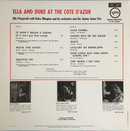 Ella And Duke At The Cote D'Azur