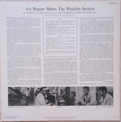 Art Pepper Meets The Rhythm Section