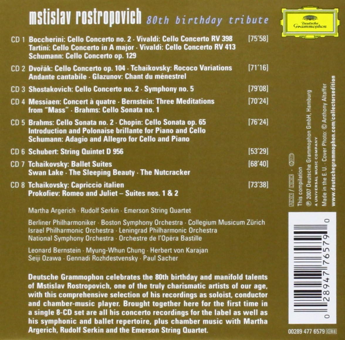 The Glory Of Rostropovich - 80th Birthday Tribute