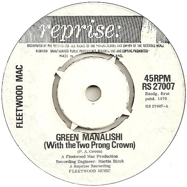 The Green Manalishi  / World In Harmony