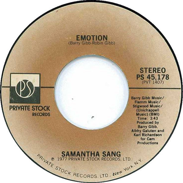 Emotion  / 	When Love Is Gone