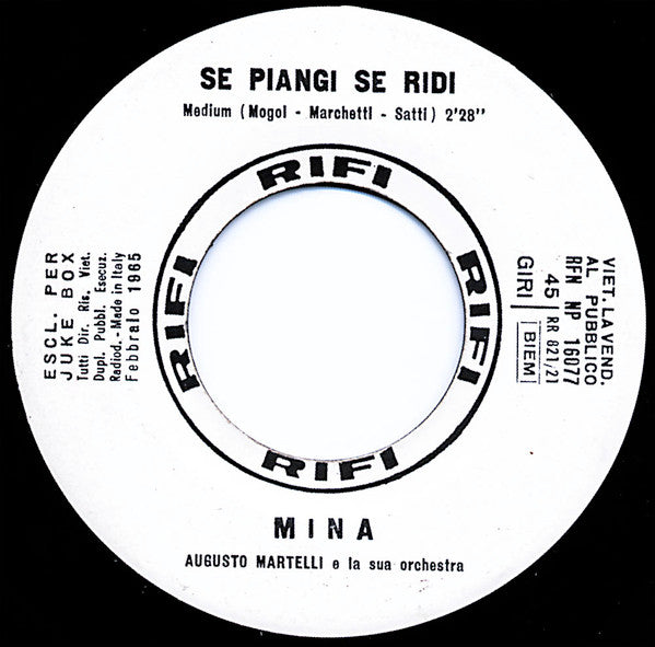 Se Piangi Se Ridi / Più Di Te