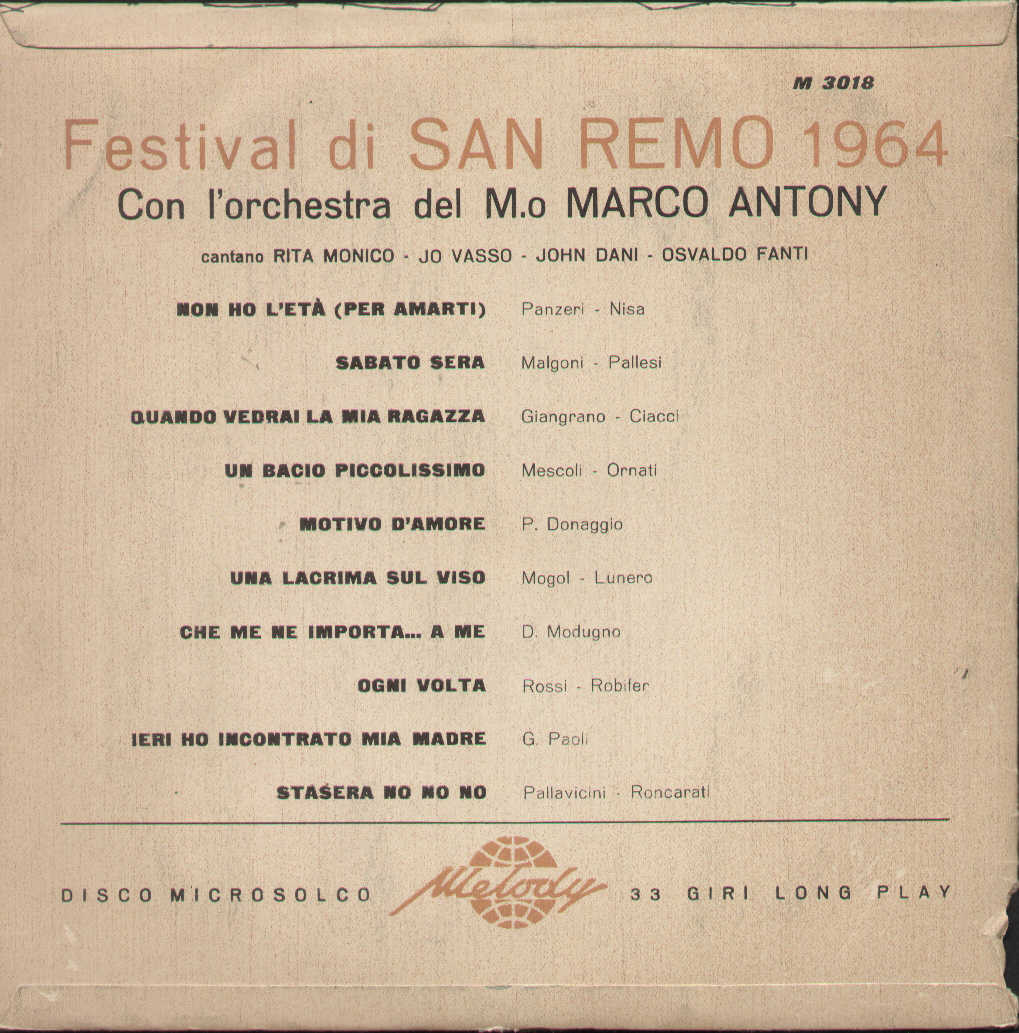 Festival Di Sanremo 1964