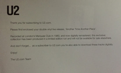 Another Time Another Place Live .. 2X10 Limited Edition