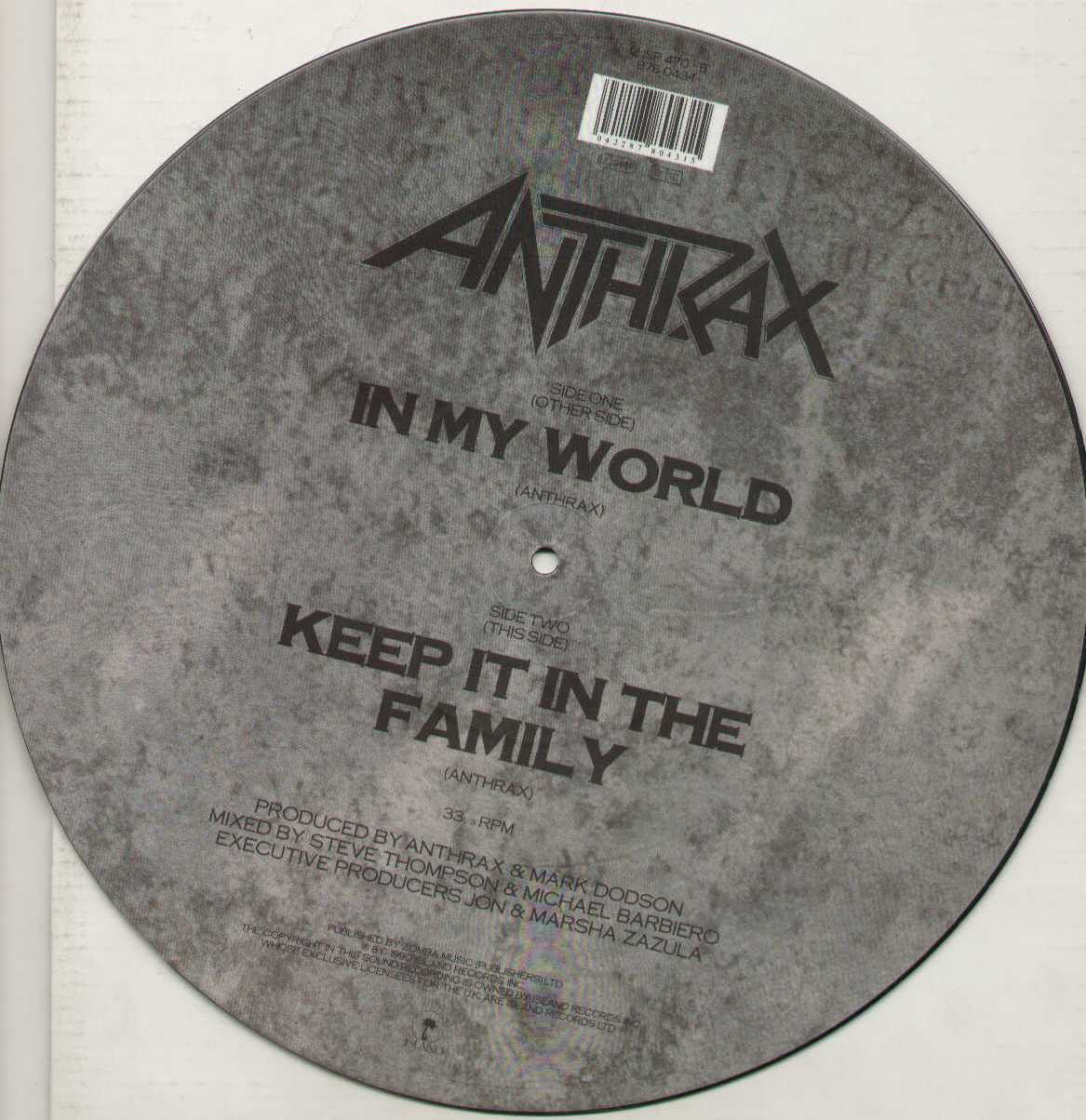 In My World Picture Disc