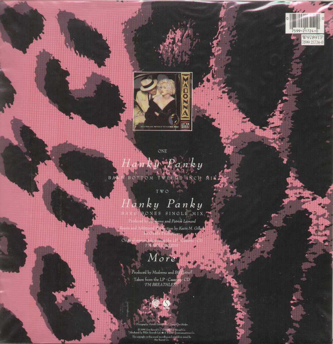 Hanky Panky Limited Edition Picture Disc+Poster