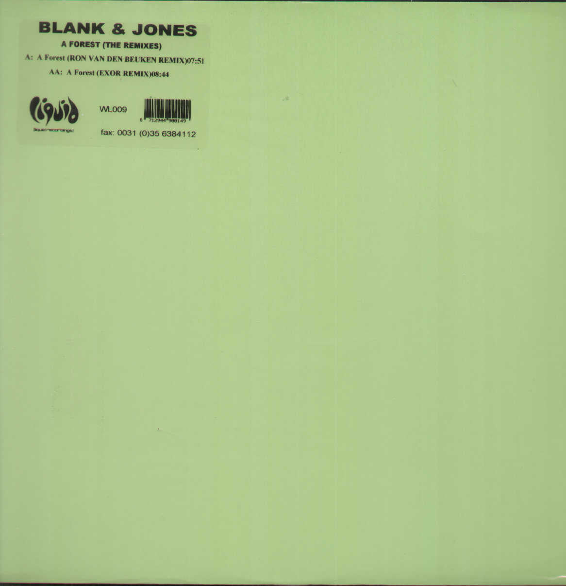A Forest The Remixes Clear Vinyl