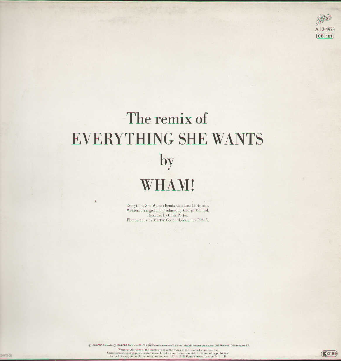 Everything She Wants Remix / Last Christmas