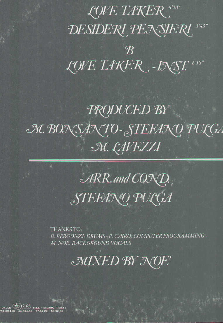Love Taker / Desideri Pensieri