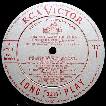 Glenn Miller And His Orchestra Limited Edition Boxset