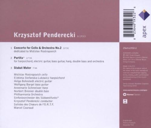 Cello Concerto No.2 Partita Stabat Mater