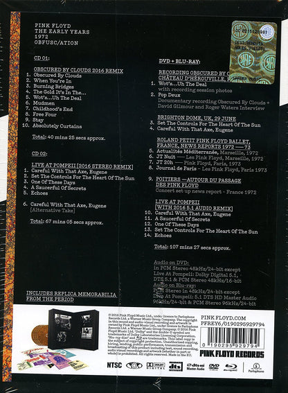The Early Years 1972 Obfuscation Boxset 2Cd Dvd Bluray