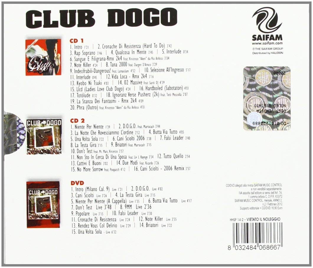 Club Dogo Deluxe 2Cd+Dvd Boxset