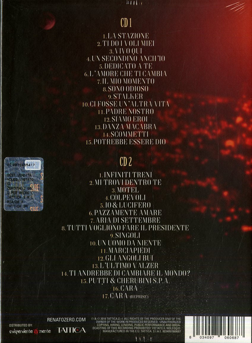 Zerovskij Solo Per Amore Live Boxset