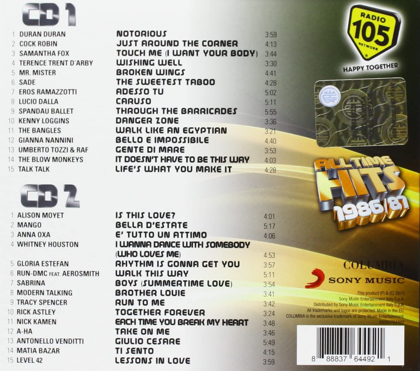 All Time Hits - 1986/87