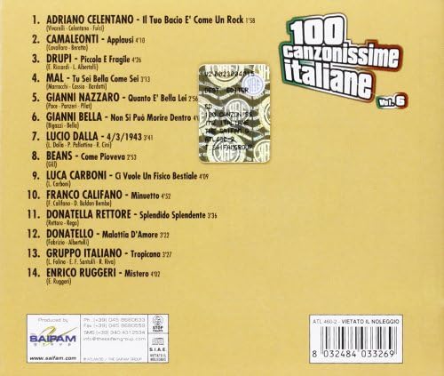 100 Canzonissime Italiane Vol. 6