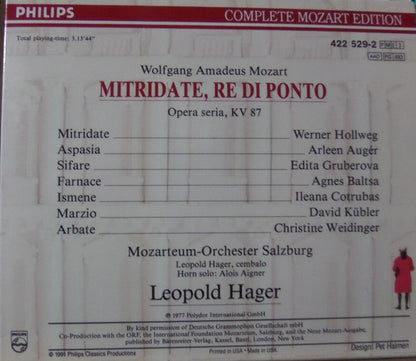 Mitridate Re Di Ponto Opera Seria Kv 87 Boxset