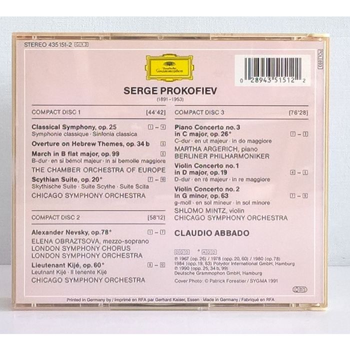 Conducts Prokofiev