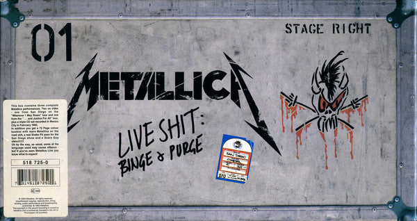 Live Shit Binge & Purge Boxset 3Cd+3Vhs