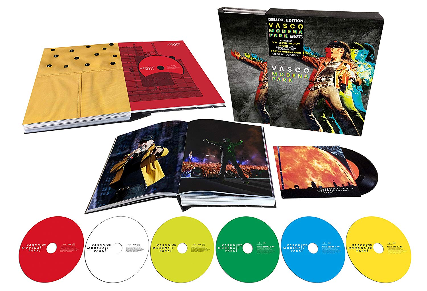Vasco Modena Park Boxset Deluxe 3Cd+2Dvd+1 Bluray+1 45Giri
