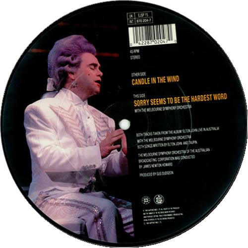 Candle In The Wind / Sorry Seems To .. picture disc limited
