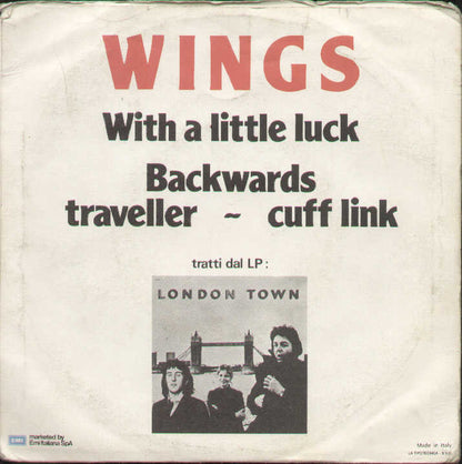 With A Little Luck / Ckwards Traveller / Cuff Link