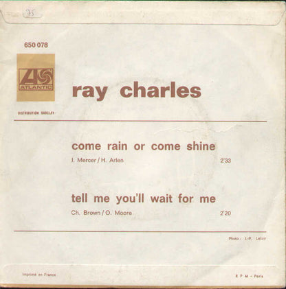 Come Rain Or Come Shine / Tell Me You'll Wait For Me
