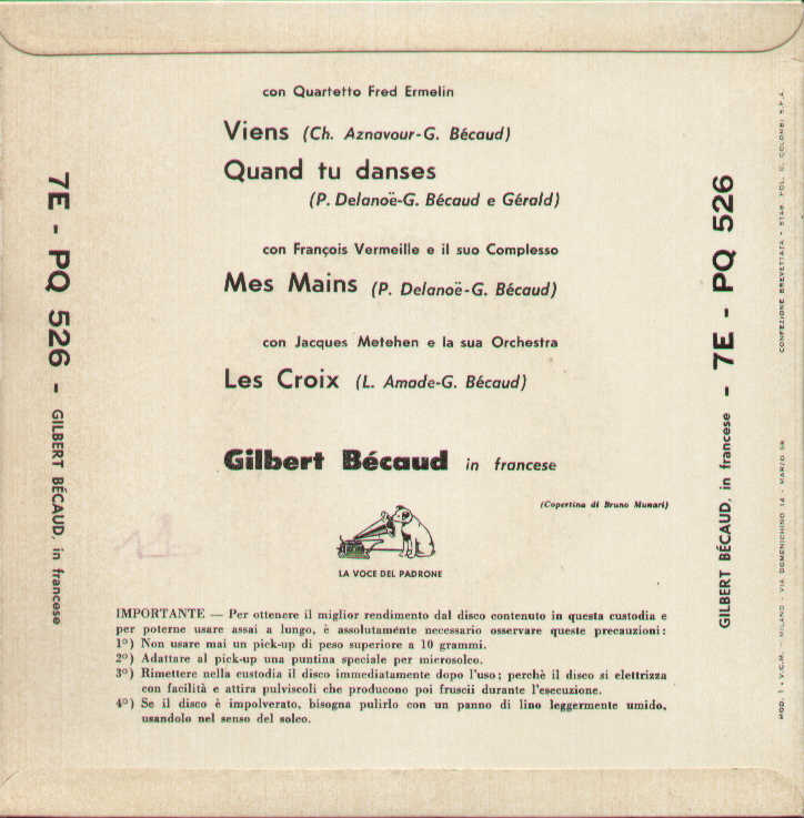 Viens / Quand Tu Danses / Mes Mains / Les Croix