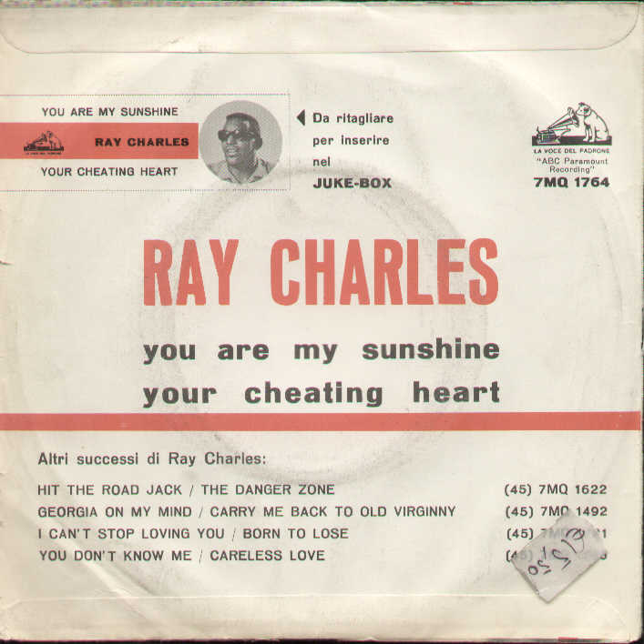 You Are My Sunshine / Your Cheating Heartcharles