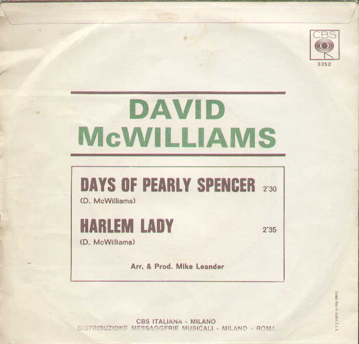 Days Of Pearly Spencer / Harlem Lady