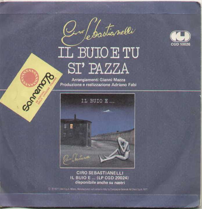 Il Buio E Tu / Si Pazza