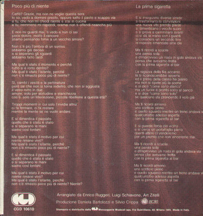 Poco Più Di Niente / La Prima Sigaretta