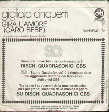 Gira L'amore Caro Bebè / Fatalità