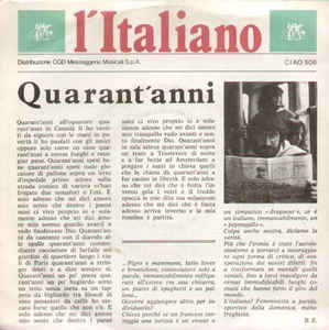 L'italiano / Quarant'anni