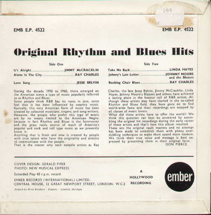 Original Rhythm & Blues Hits Ep