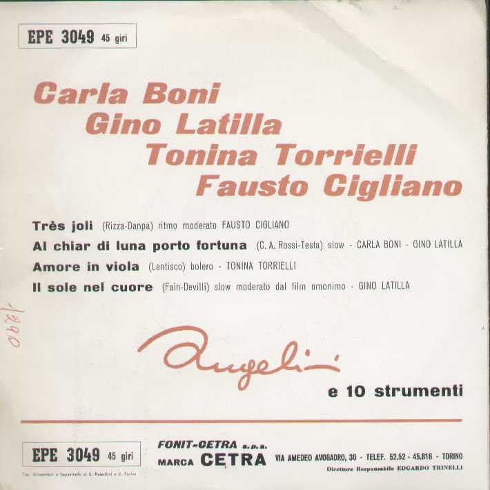 Dal Nuovo Repertorio Radiofonico Del M. Angelini