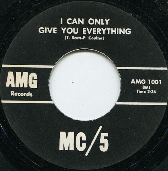 I Just Don't Know / I Can Only Give You Everything