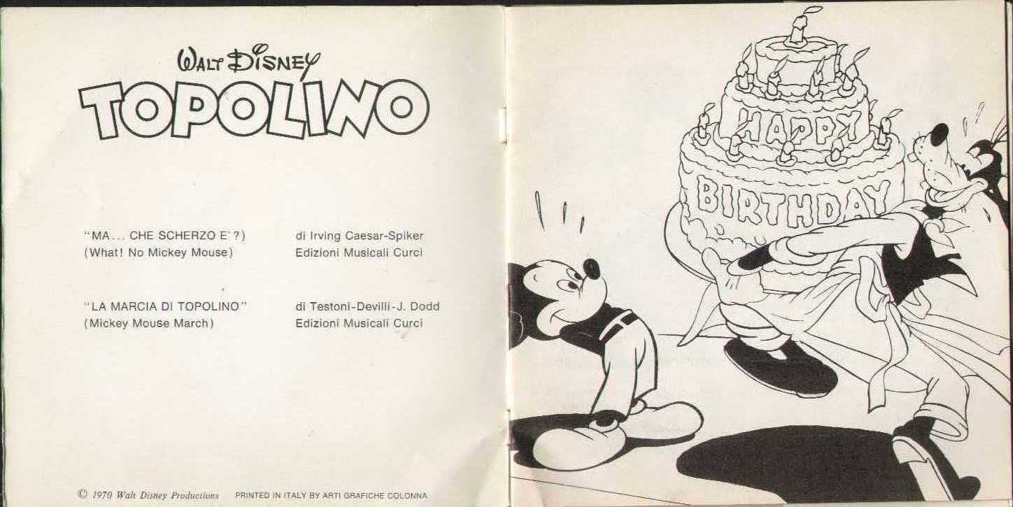 La Marcia Di Topolino / Ma Che Scherzo E