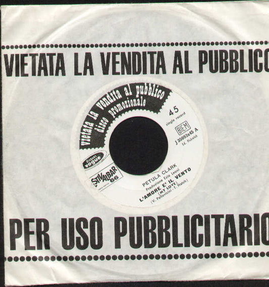 L'amore E Come Il Vento / Un Giorno Mi Hai Sorriso