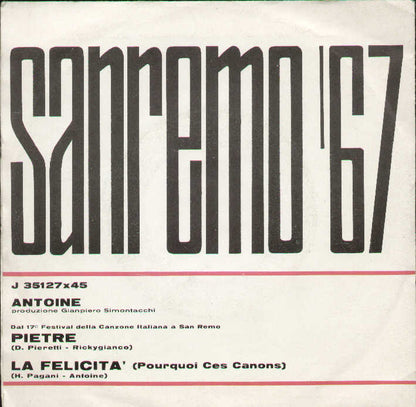 Pietre / La Felicità
