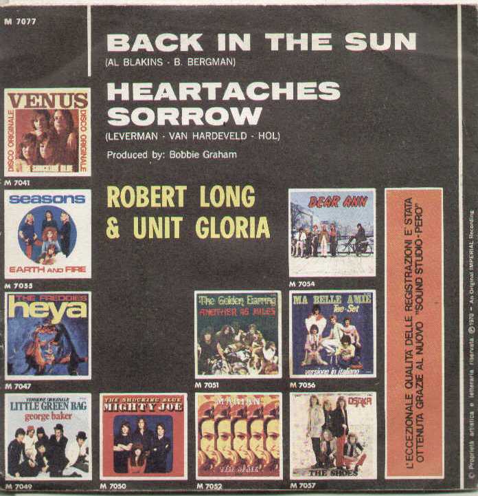 Back In The Sun / Heartaches Sorrow
